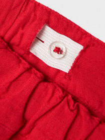 NAME IT Hør Shorts Falinnen Chinese Red